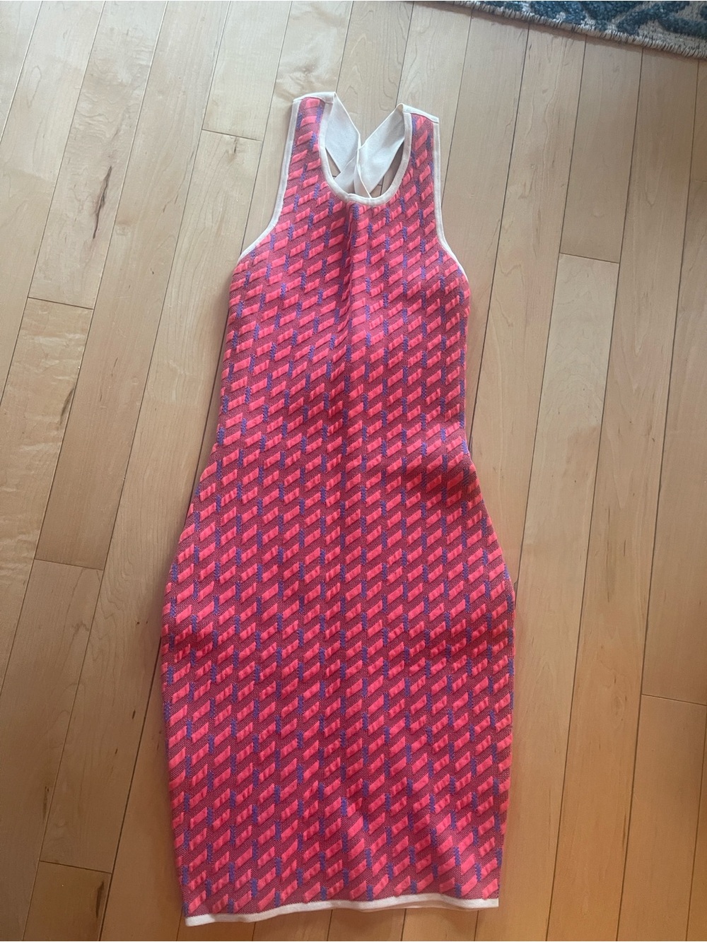 Jonathan Simkhai Pink Patterned Mini Dress